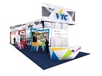 The concept of “Steps to Success” has been selected for the VTC booth design bringing out the idea that the road to success must be paved with personal initiative and VTC is there to help students to achieve their career aspirations