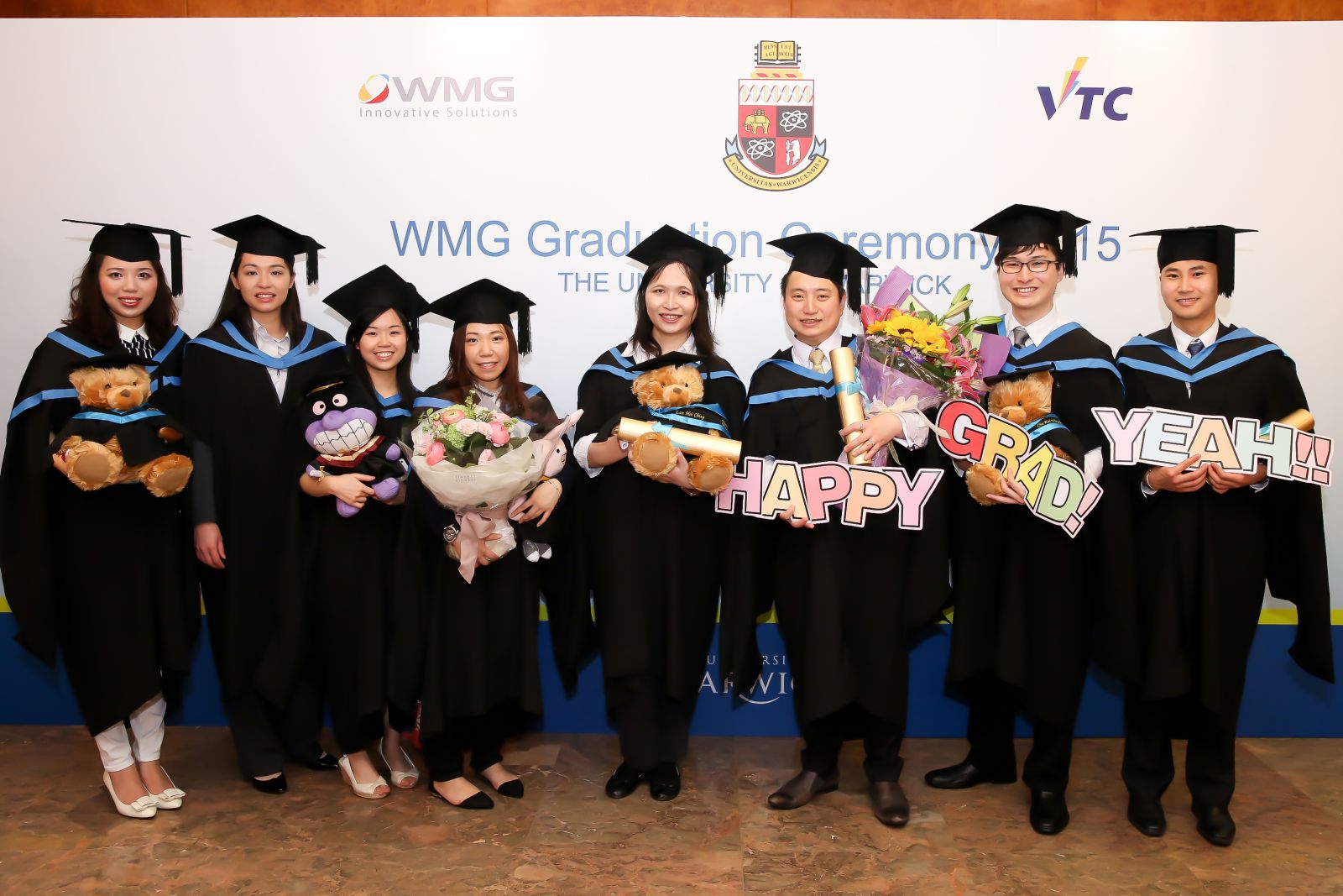 Graduates from the Mainland, Hong Kong, Taiwan and Thailand were awarded Master’s degree, postgraduate certificate and postgraduate qualifications