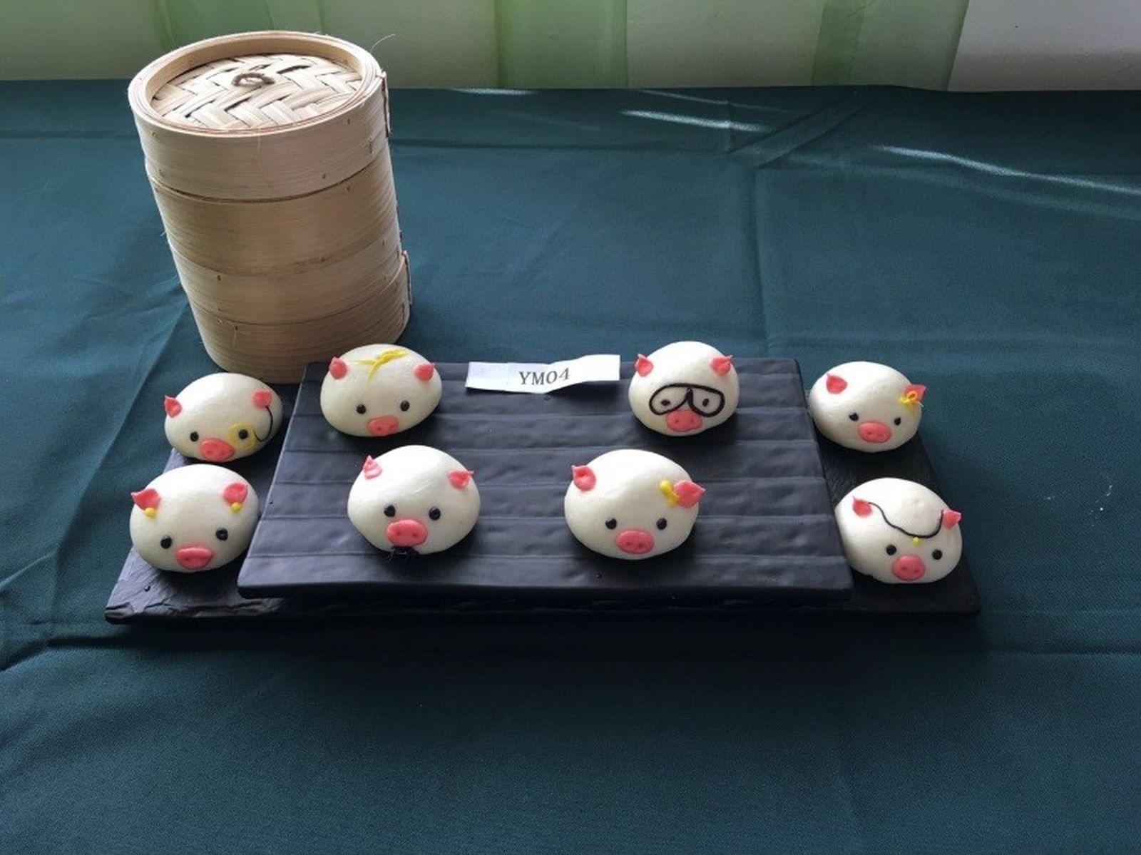 Piggery BBQ Pork Bun, one of the dishes created by the CCI student team in the 2016 Vocational Students Culinary Skills Competition of Guangxi, Hong Kong and Taiwan.