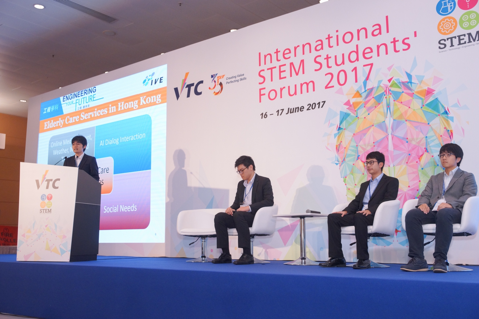 VTC students shared with STEM students from different countries the learning outcomes of their collaborative STEM projects