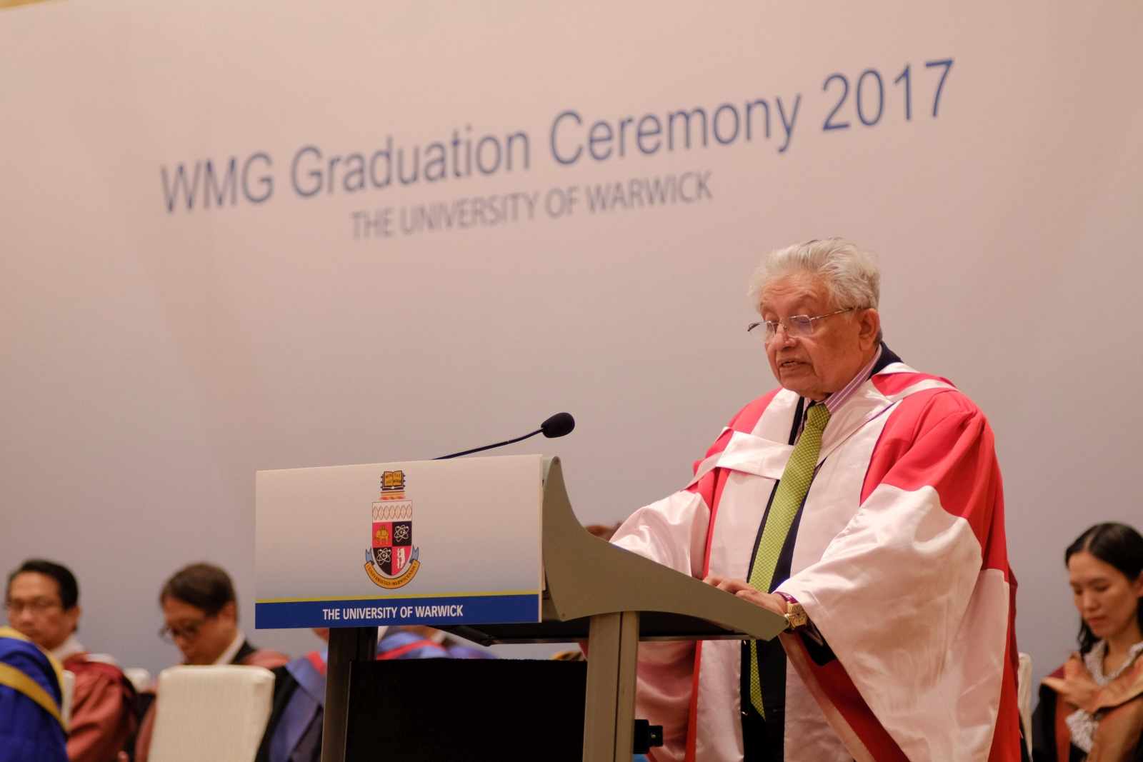 Professor Lord Kumar BHATTACHARYYA, Chairman and Founder of WMG, The University of Warwick gave the welcoming address