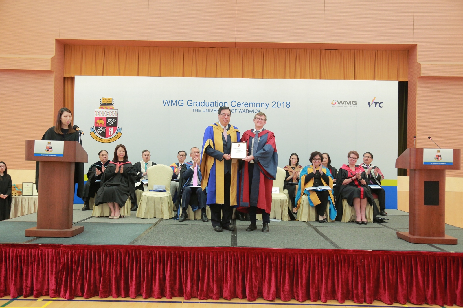The Hon Andrew LEUNG, President of the HKSAR Legislative Council(left), was appointed Industrial Professor