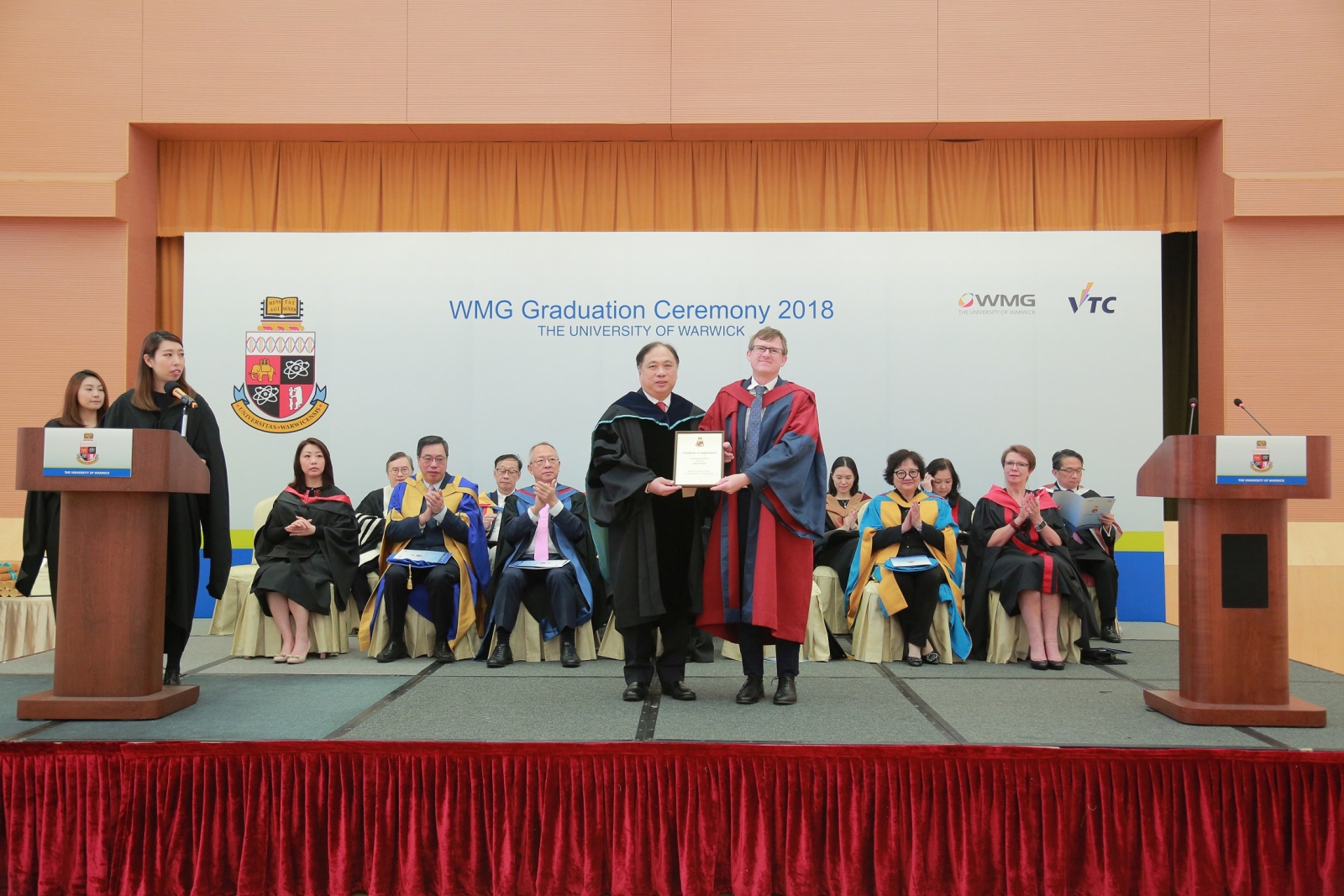 Clara CHAN Yuen-shan, Vice-Chairman, Chief Executive Officer, and Executive Director of Lee Kee Holdings Limited (photo 3, left) and Dr Raymond LEUNG, Founder, Chairman, and Chief Executive Officer of Altai Technologies Limited (photo 4, left) were appointed Industrial Fellows