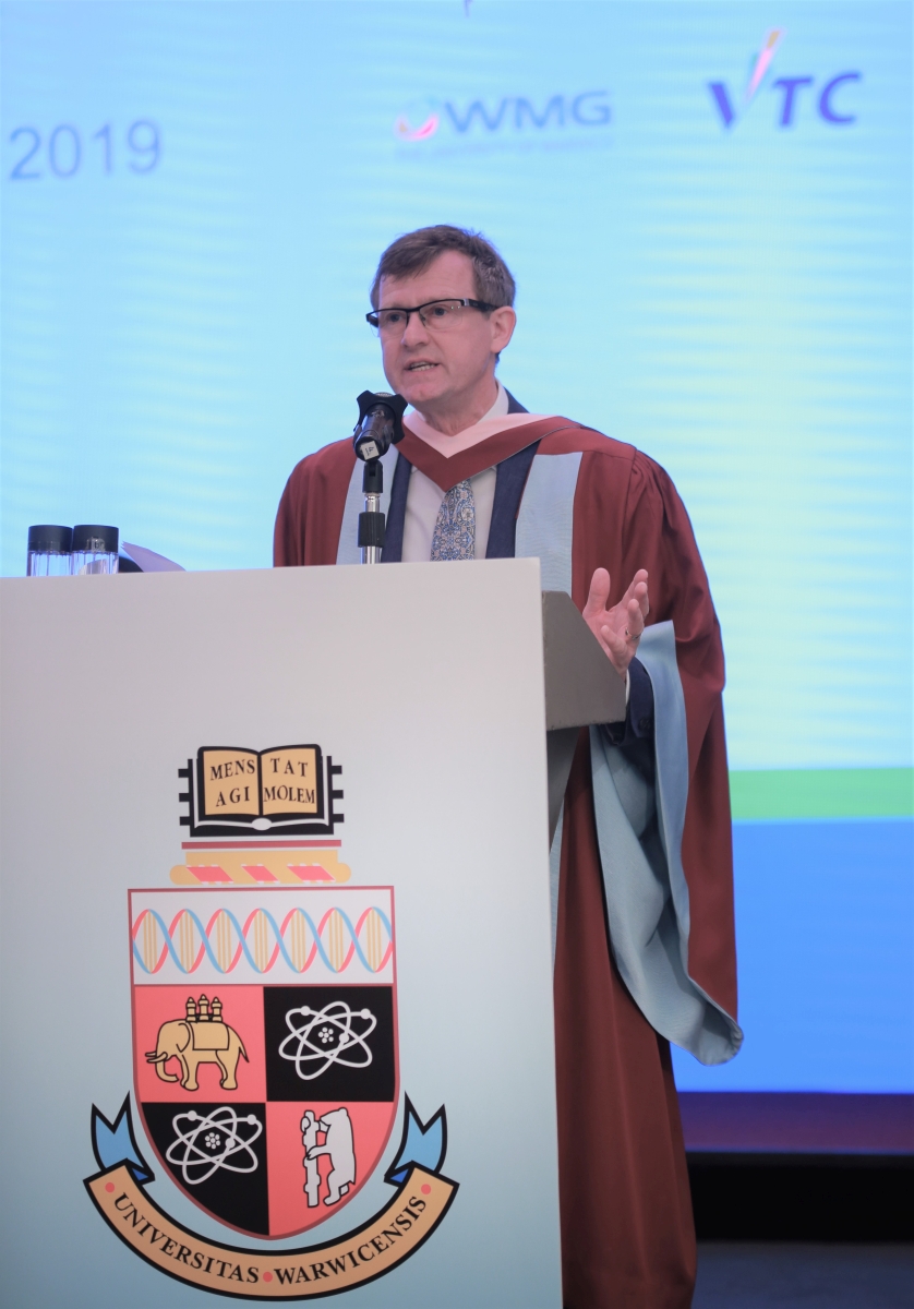 WMG署任院長David MULLINS教授致歡迎辭