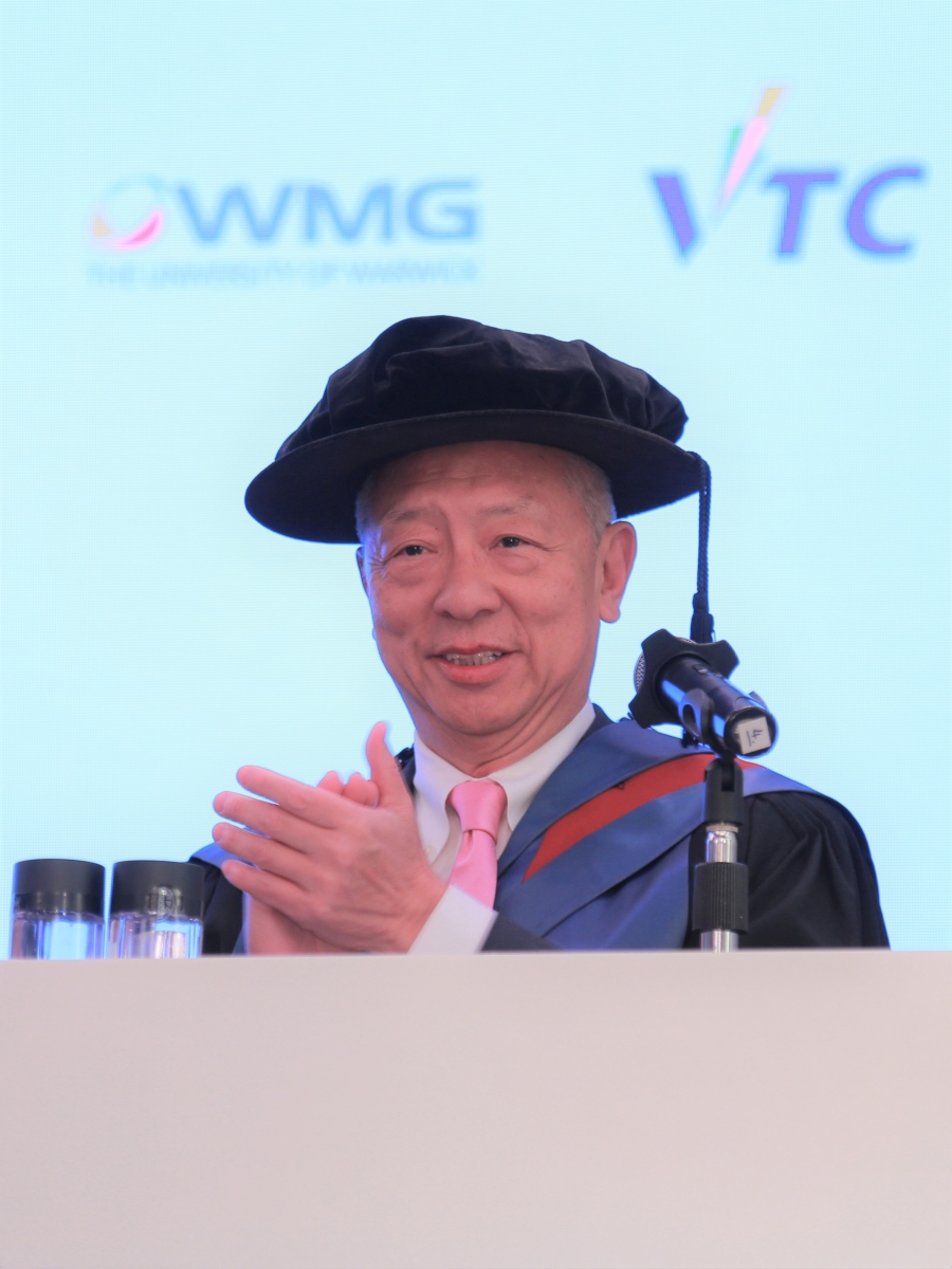 VTC主席兼WMG專業發展學院主席鍾志平博士致閉幕辭