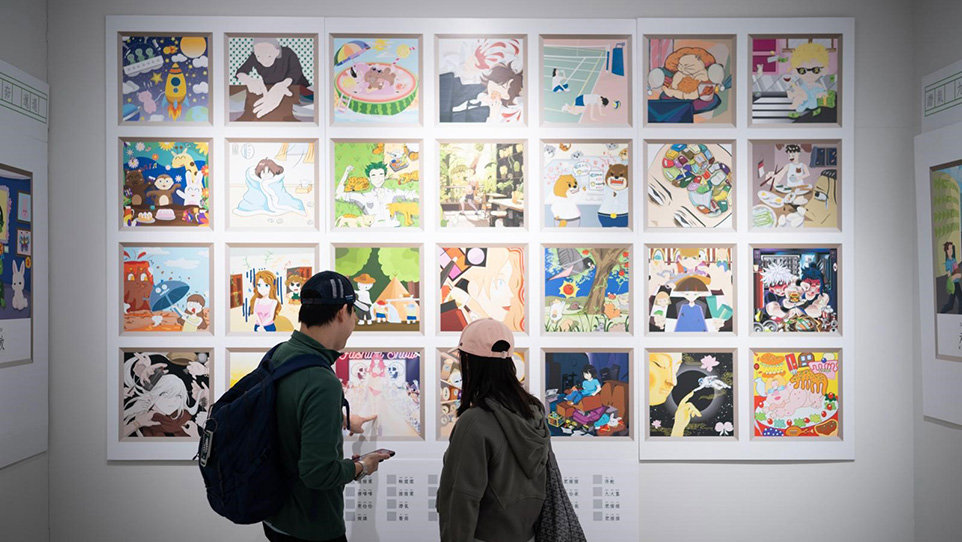 「點睇廣東話」- Illustration exhibition at Airside