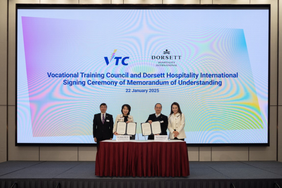 Memorandum of Understanding Signing Ceremony between VTC and Dorsett Hospitality International