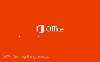 Office installation start