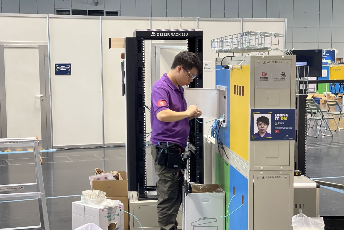 IVE graduate wins Medallion for Excellence in Information Network Cabling at WorldSkills Competition 2022 Special Edition Image 2