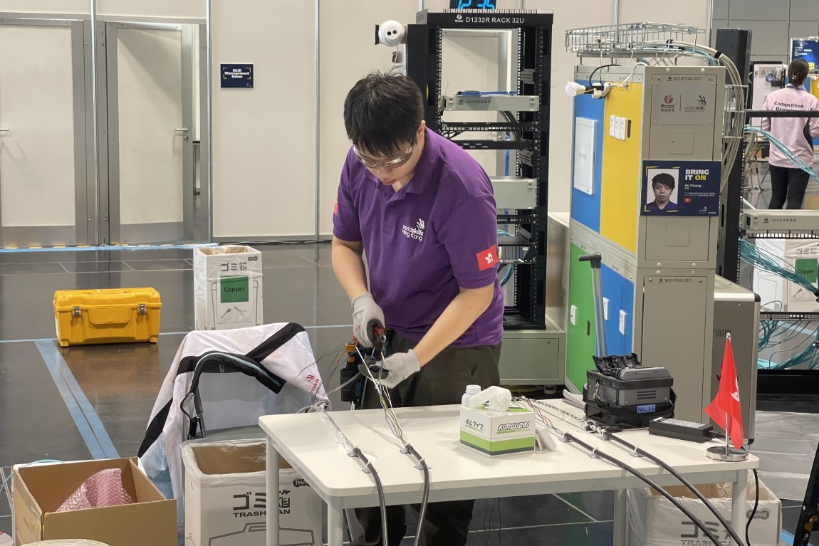 IVE graduate wins Medallion for Excellence in Information Network Cabling at WorldSkills Competition 2022 Special Edition Image 3