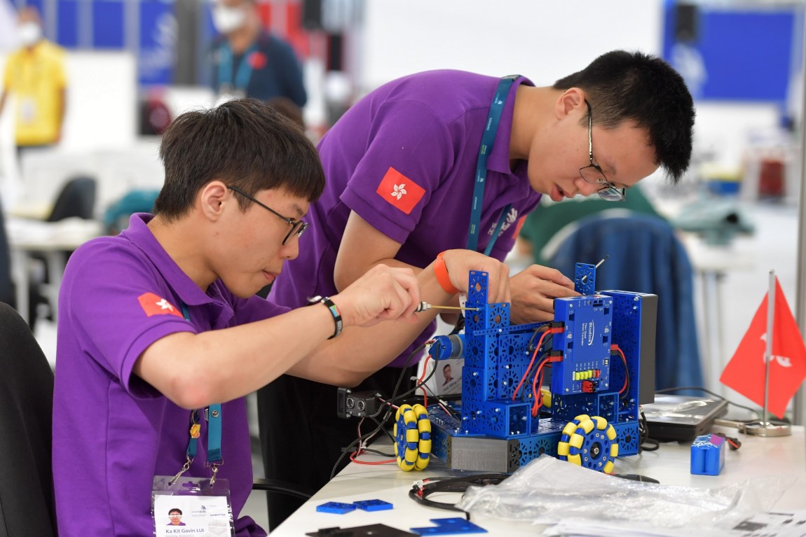 IVE graduates win Medallions for Excellence in Mobile Robotics and Digital Construction at WorldSkills Competition 2022 Special Edition Image 2